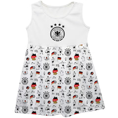 Germany National Team Vive La Fete Girls Toddler Impressions Artwork Tank Top Dress for sale - White