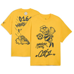 Manchester City 2025 FIFA Club World Cup Hoops T-Shirt Discount - Yellow