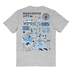 Manchester City Vive La Fete Women's Impressions Artwork T-Shirt Discount - Heather Gray