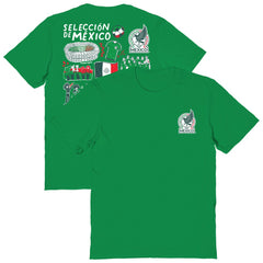 Mexico National Team Vive La Fete Women's Impressions Artwork T-Shirt for sale - Green
