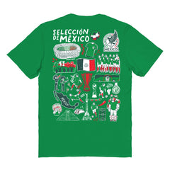 Mexico National Team Vive La Fete Women's Impressions Artwork T-Shirt for sale - Green