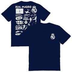 Real Madrid Vive La Fete Women's Impressions Artwork T-Shirt Discount - Navy
