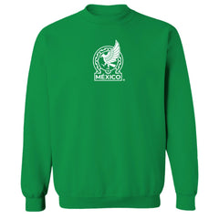 Mexico National Team Vive La Fete Women's Color Badge Pullover Sweatshirt for sale - Green