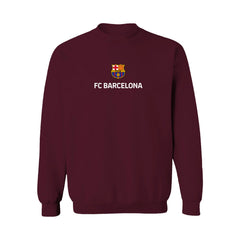 Barcelona Vive La Fete Women's Color Badge Pullover Sweatshirt on sale - Maroon
