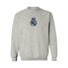 Real Madrid Vive La Fete Women's Color Badge Pullover Sweatshirt Discount - Heather Gray