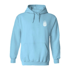 Argentina National Team Vive La Fete Women's Color Badge Pullover Hoodie for sale - Light Blue