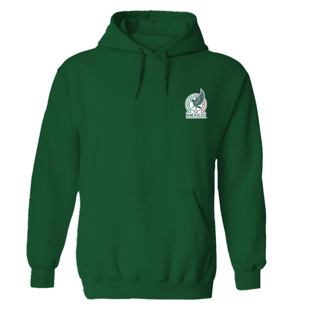 Mexico National Team Vive La Fete Women's Color Badge Pullover Hoodie for sale - Green