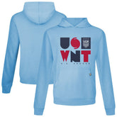 USWNT Levelwear Relay Full On Pullover Hoodie on sale - Light Blue