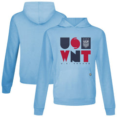 USWNT Levelwear Relay Full On Pullover Hoodie on sale - Light Blue
