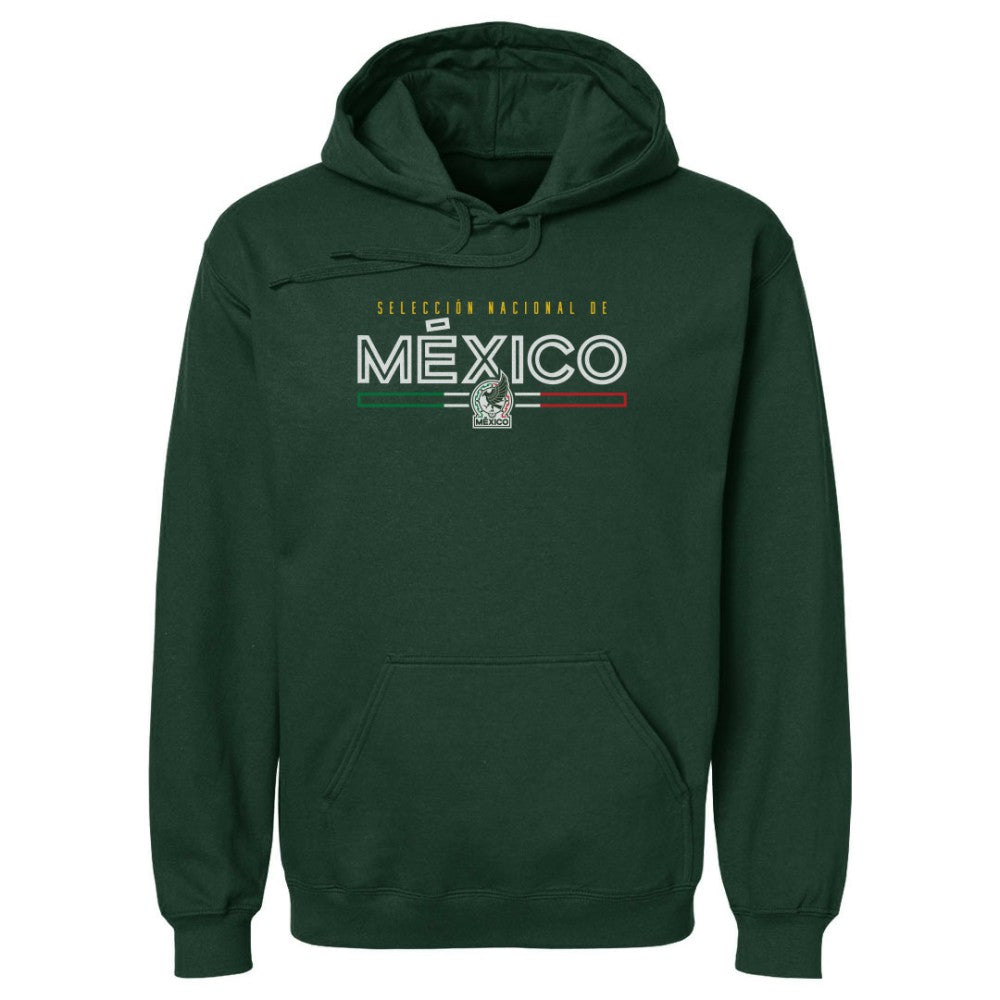 Mexico National Team 500 Level Inline Pullover Hoodie for sale - Forest Green