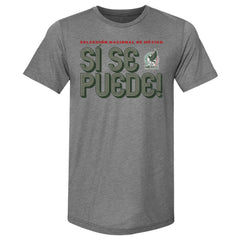 Mexico National Team 500 Level Si Se Puede Inline Bold Premium Tri-Blend T-Shirt for sale - Gray