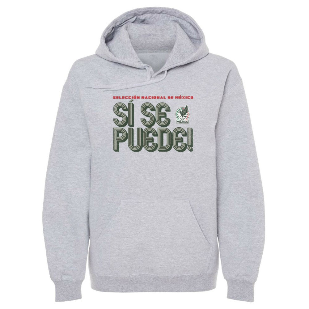 Mexico National Team 500 Level Si Se Puede Inline Bold Pullover Hoodie for sale - Gray