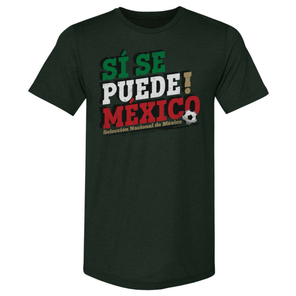 Mexico National Team 500 Level Si Se Puede Premium Tri-Blend T-Shirt for sale - Forest Green