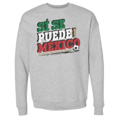 Mexico National Team 500 Level Si Se Puede Pullover Sweatshirt for sale - Heather Gray