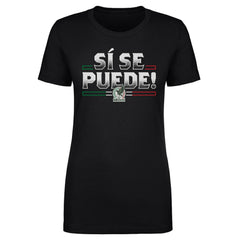 Mexico National Team 500 Level Women's Si Se Puede T-Shirt for sale - Black