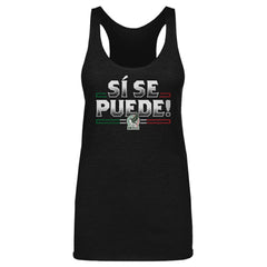 Mexico National Team 500 Level Women's Si Se Puede Tri-Blend Racerback Tank Top for sale - Black