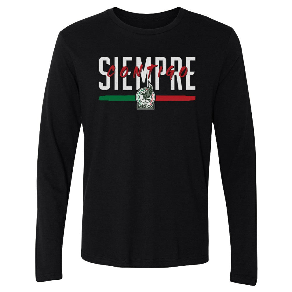 Mexico National Team 500 Level Siempre Contigo Long Sleeve T-Shirt for sale - Black