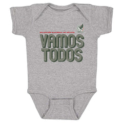 Mexico National Team 500 Level Infant Vamos Todos Inline Bold Bodysuit for sale - Heather Gray