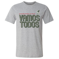 Mexico National Team 500 Level Vamos Todos Inline Bold Cotton T-Shirt for sale - Heather Gray