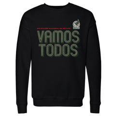 Mexico National Team 500 Level Vamos Todos Inline Bold Crewneck Sweatshirt for sale - Black