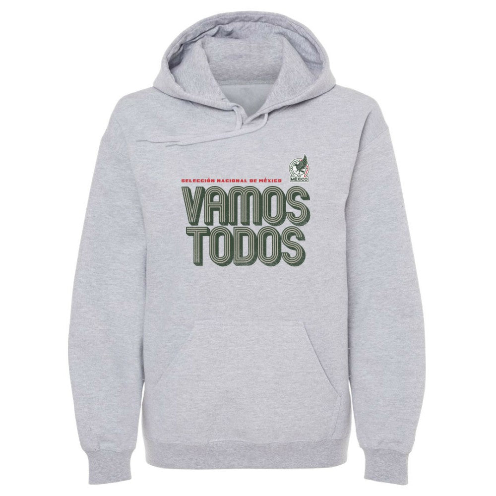 Mexico National Team 500 Level Vamos Todos Inline Bold Pullover Hoodie for sale - Gray