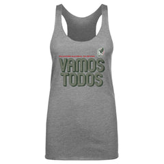 Mexico National Team 500 Level Women's Vamos Todos Inline Bold Tri-Blend Tank Top for sale - Gray