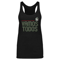 Mexico National Team 500 Level Women's Vamos Todos Inline Bold Tri-Blend Tank Top for sale - Black