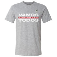 Mexico National Team 500 Level Vamos Todos Cotton T-Shirt for sale - Heather Gray