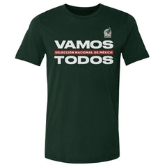 Mexico National Team 500 Level Vamos Todos Cotton T-Shirt for sale - Forest Green
