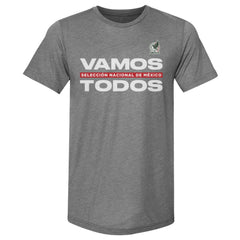 Mexico National Team 500 Level Vamos Todos Premium Tri-Blend T-Shirt for sale - Gray