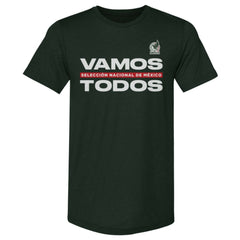 Mexico National Team 500 Level Vamos Todos Premium Tri-Blend T-Shirt for sale - Dark Green