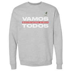 Mexico National Team 500 Level Vamos Todos Crewneck Sweatshirt for sale - Heather Gray