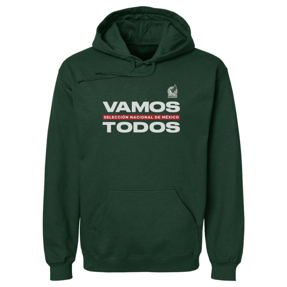 Mexico National Team 500 Level Vamos Todos Pullover Hoodie for sale - Dark Green