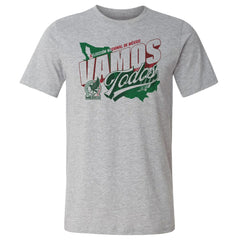 Mexico National Team 500 Level Vamos Todos Country Cotton T-Shirt for sale - Heather Gray