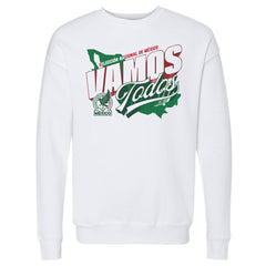 Mexico National Team 500 Level Vamos Todos Country Crewneck Sweatshirt for sale - White