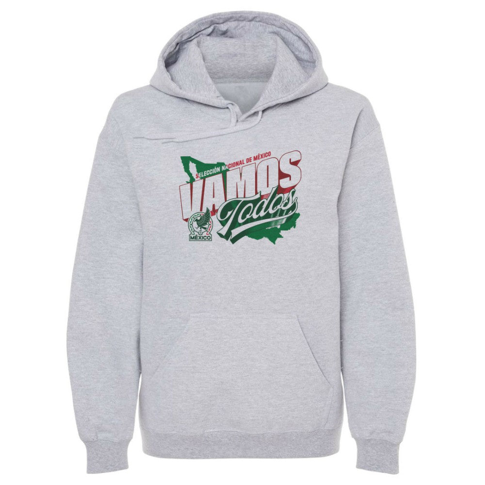Mexico National Team 500 Level Vamos Todos Country Pullover Hoodie for sale - Gray