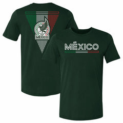 Mexico National Team 500 Level Inline F&B T-Shirt for sale - Forest Green