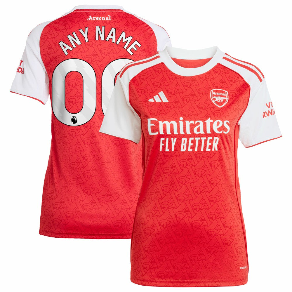 Arsenal Women's 2025/26 Home Replica Custom Jersey on sale - Red