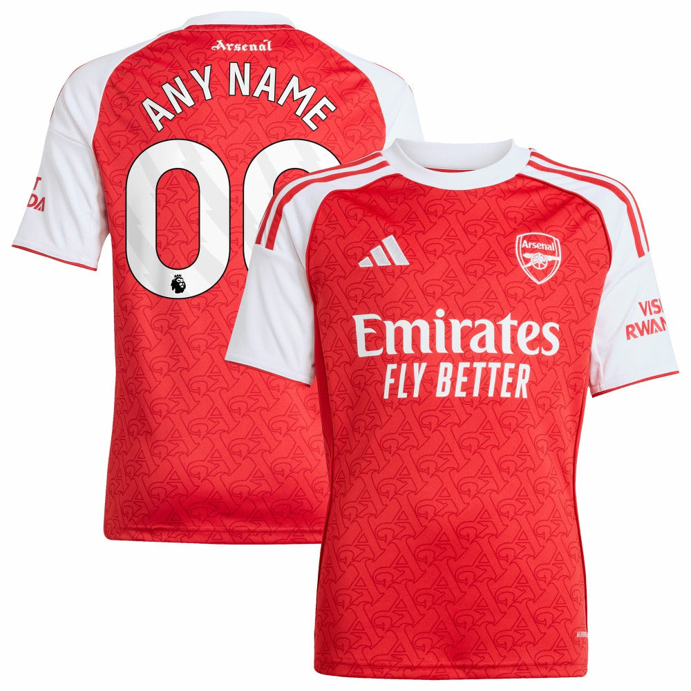 Arsenal Youth 2025/26 Home Replica Custom Jersey on sale - Red