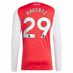 Kai Havertz Arsenal 2025/26 Home Replica Long Sleeve Player Jersey on sale - Red
