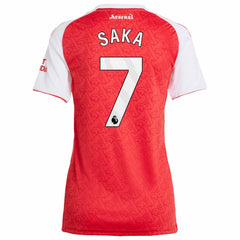 Bukayo Saka Arsenal Women's 2025/26 Home Replica Player Jersey on sale - Red