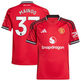 Kobbie Mainoo Manchester United Youth Home 2025/26 Replica Player Jersey Discount - Red
