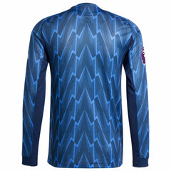 Arsenal 2025/26 Away Long Sleeve Jersey with Patch on sale - Blue