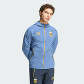 Argentina National Team FIFA x World Cup Tiro Travel Raglan Full-Zip Windbreaker Hoodie for sale - Blue