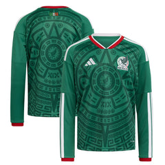 Mexico National Team Youth FIFA x World Cup 2026 Home Replica Long-Sleeve Jersey for sale - Green