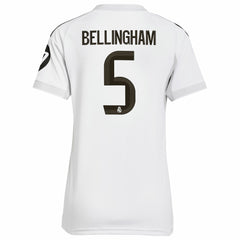 Jude Bellingham Real Madrid Women's 2025/26 Home Replica Jersey Discount - White
