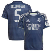 Jude Bellingham Real Madrid Youth 2025/26 Away Replica Player Jersey Discount - Blue