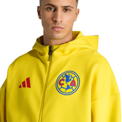 Club America 2025/26 Club Anthem Full-Zip Hooded Jacket Discount - Yellow