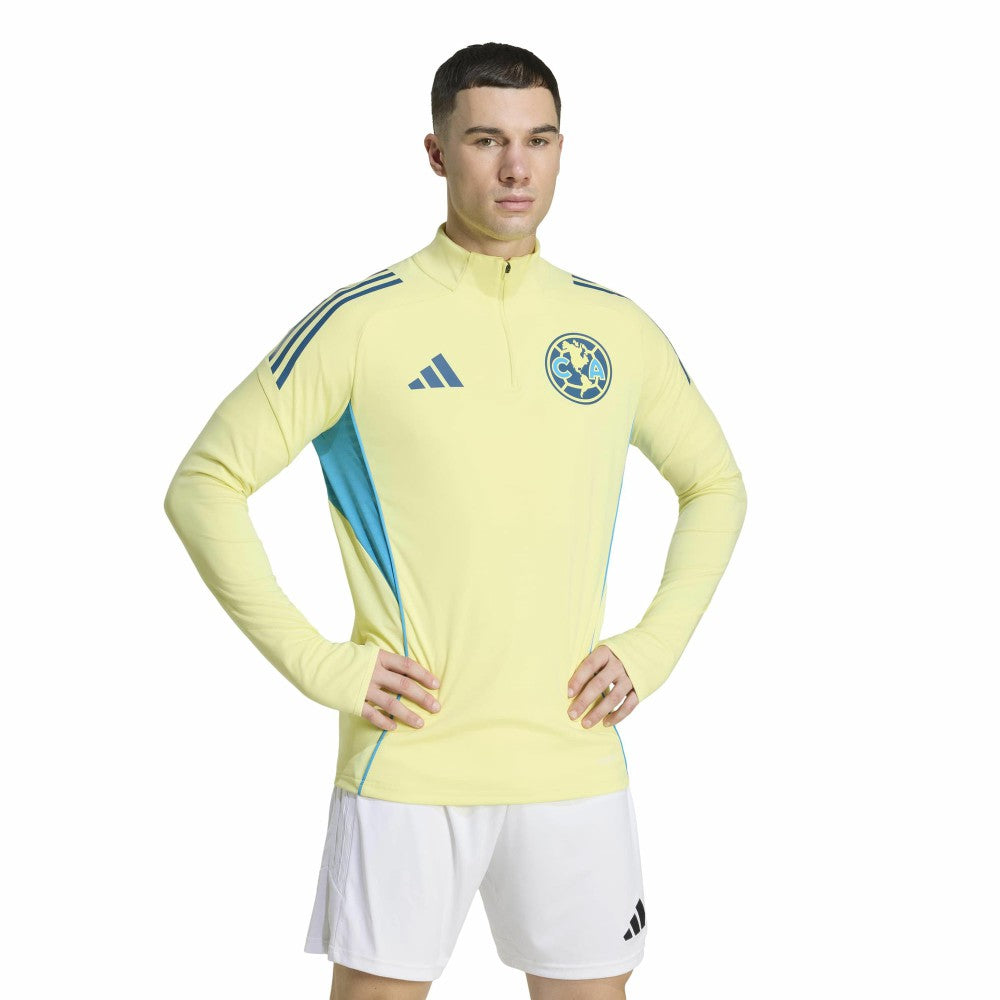 Club America Tiro 2025/26 AEROREADY Raglan Full-Zip Training Top Discount - Yellow