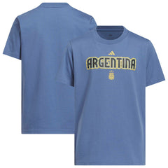Argentina National Team Youth Jersey Hook T-Shirt for sale - Blue
